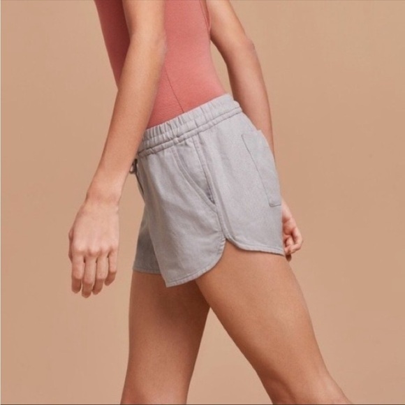 Aritzia Community Habitus Short linen blend Distressed size small light gray - Picture 12 of 13